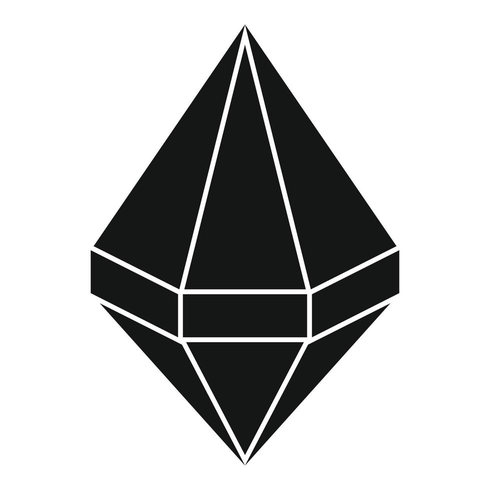 Ruby icon, simple style vector