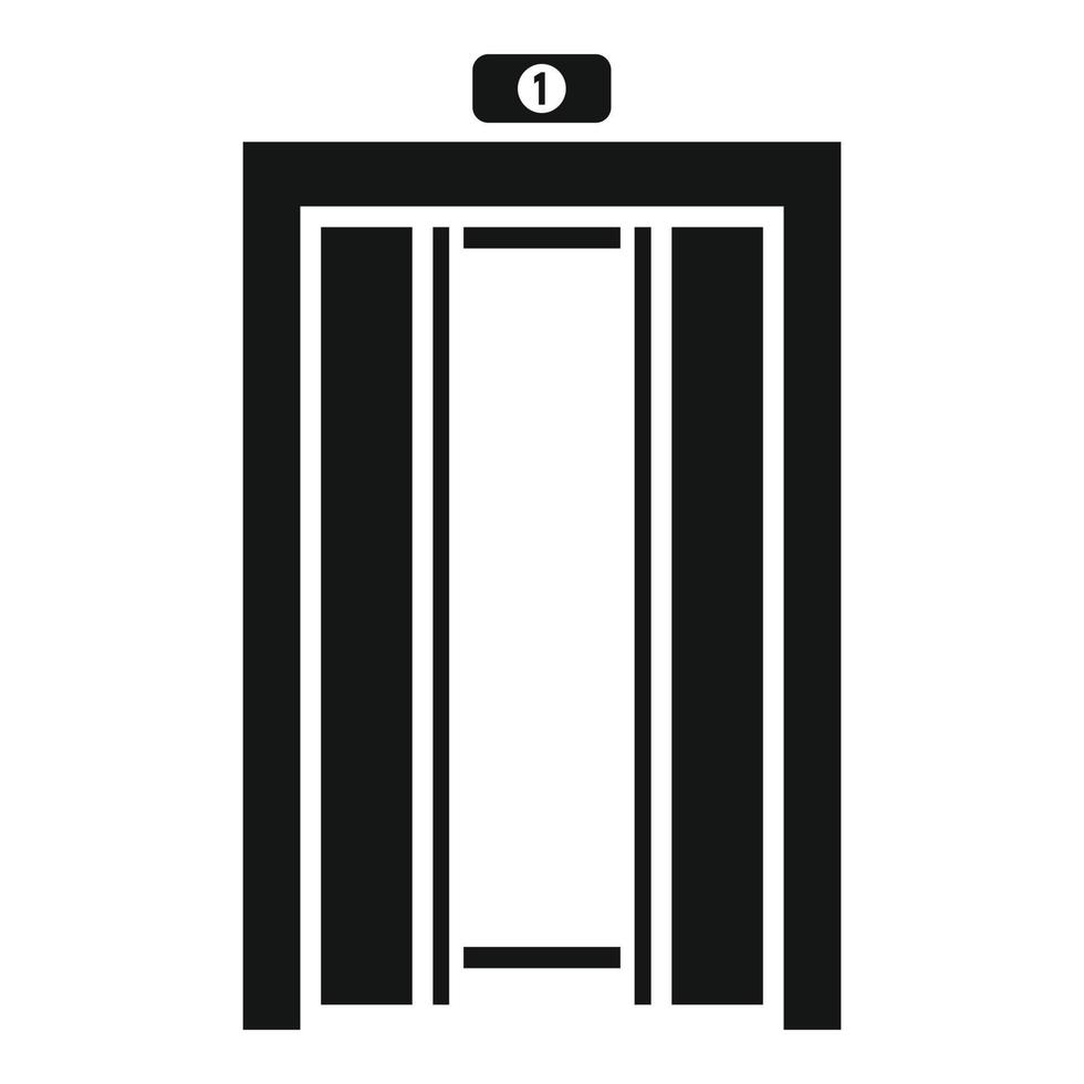 Lift elevator icon, simple style vector