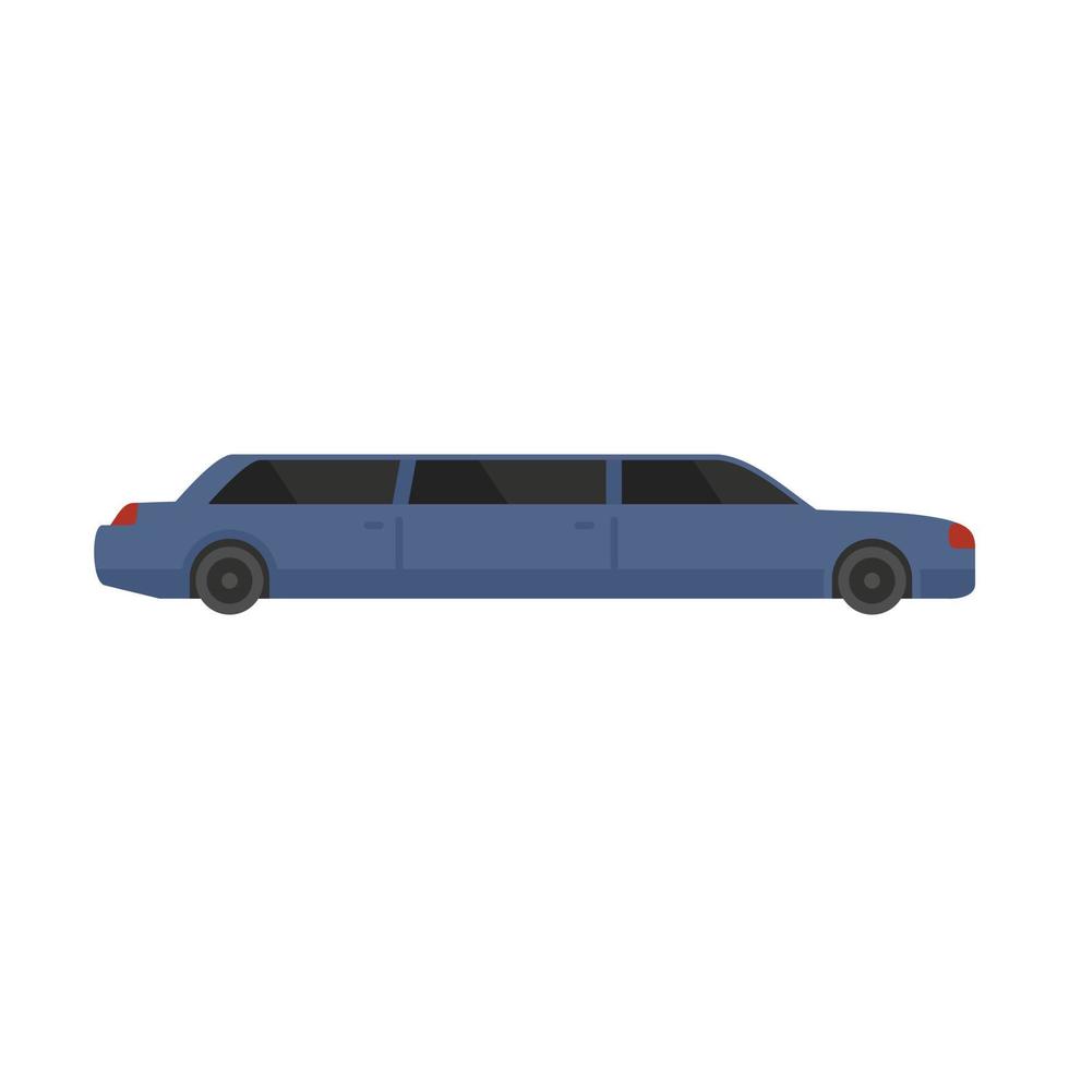 Business limousine icon, flat style vector