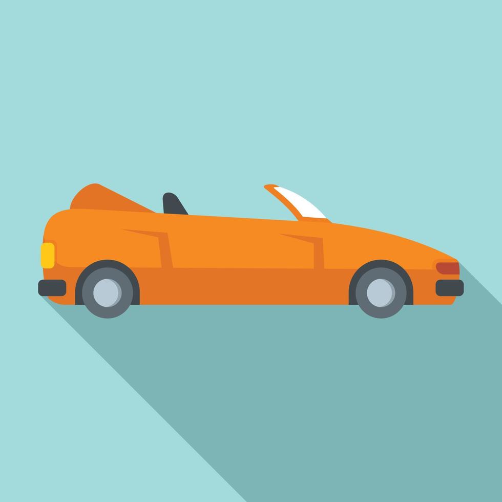 icono de cabriolet moderno, estilo plano vector