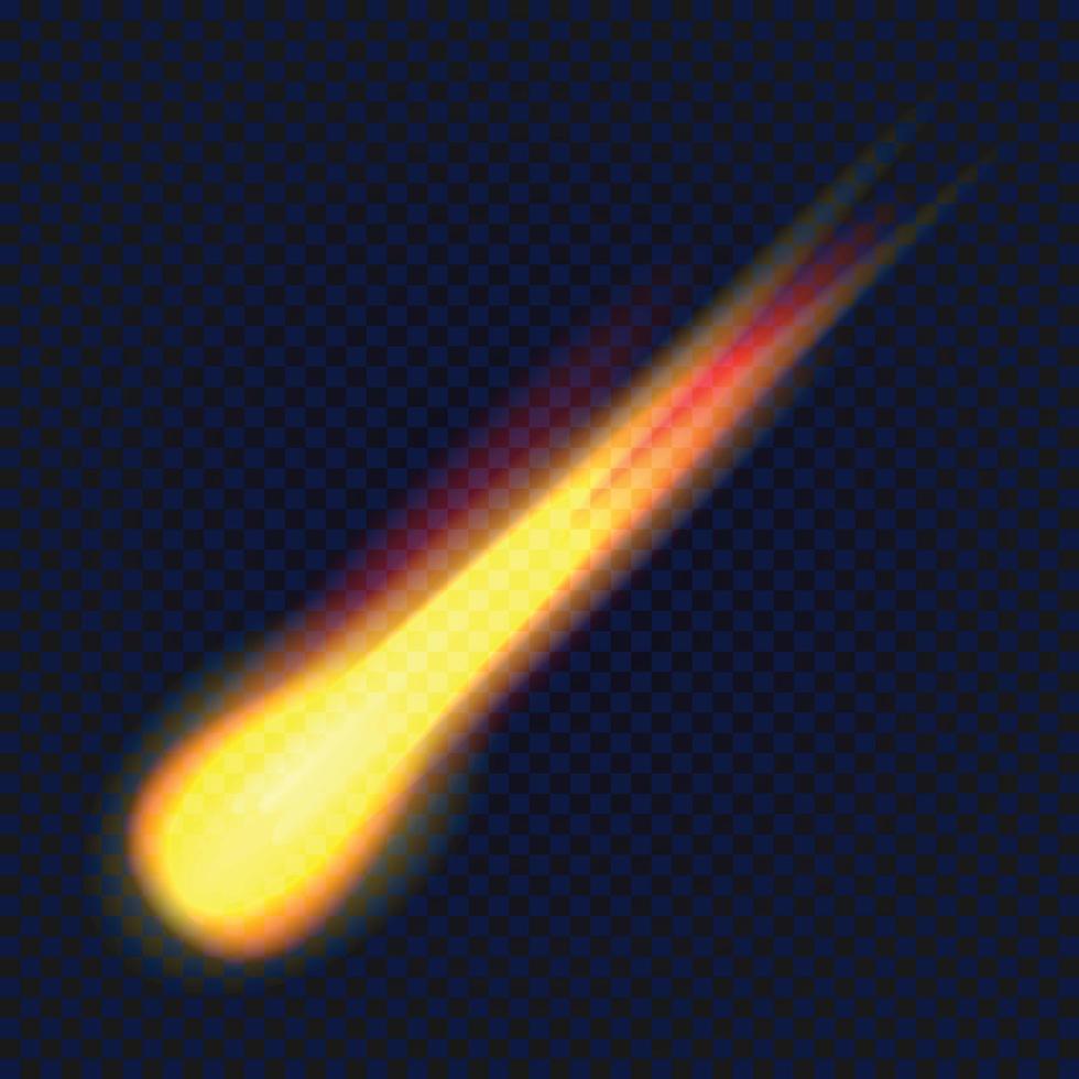 Meteorite icon, realistic style vector