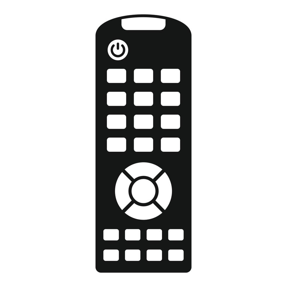 icono de control remoto de tv, estilo simple vector