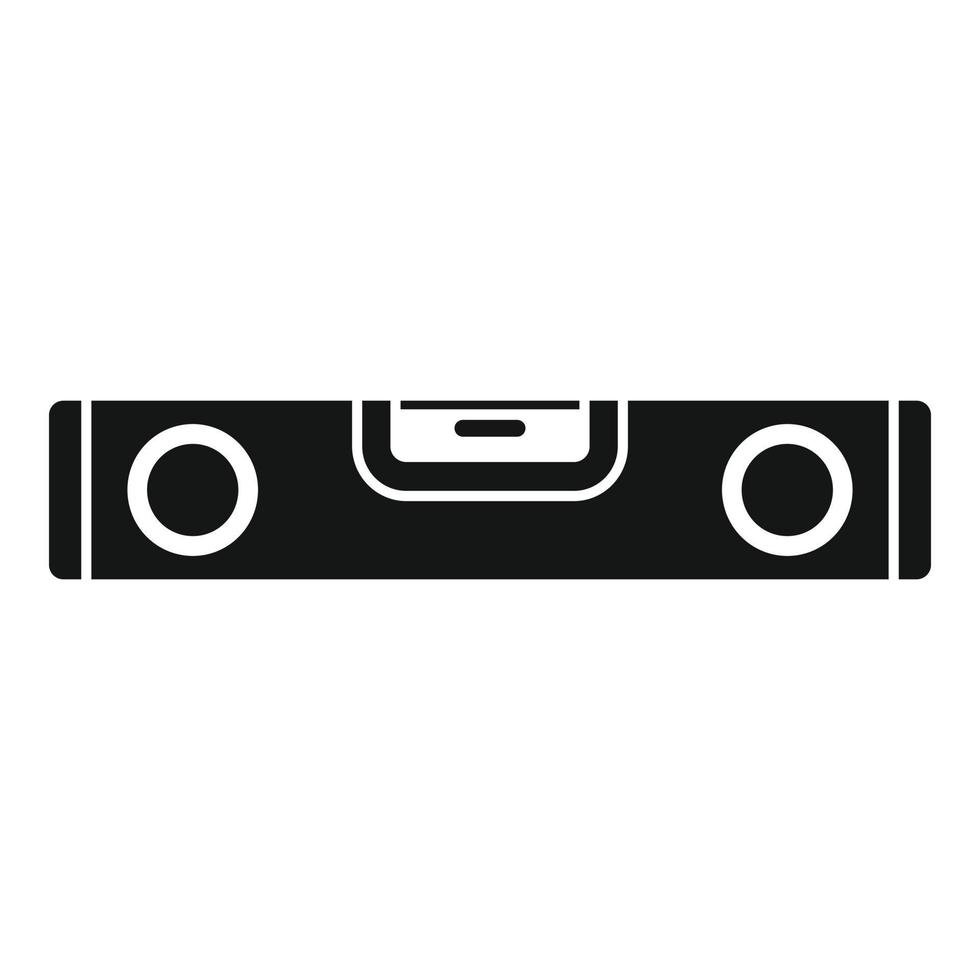 Construction level bar icon, simple style vector