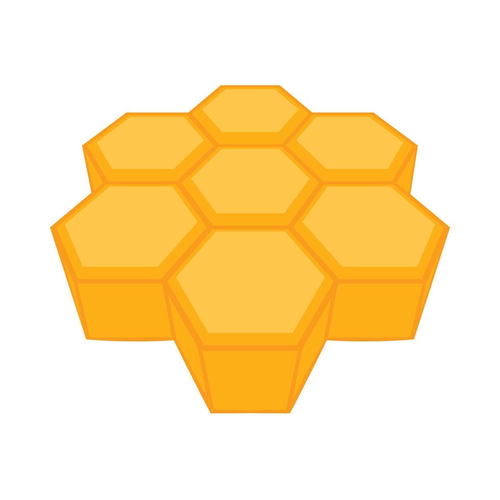 Honeycomb icon, cartoon style vector