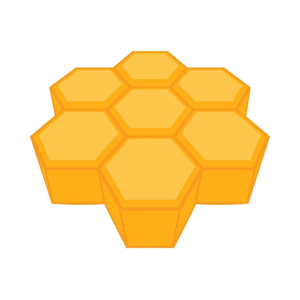 Honeycomb icon, cartoon style vector