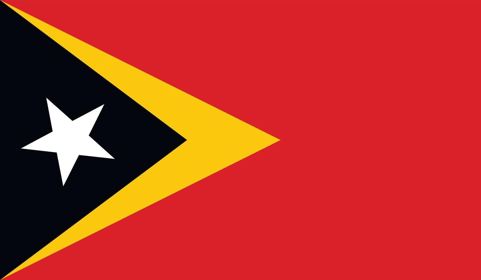 imagen de la bandera de timor oriental vector