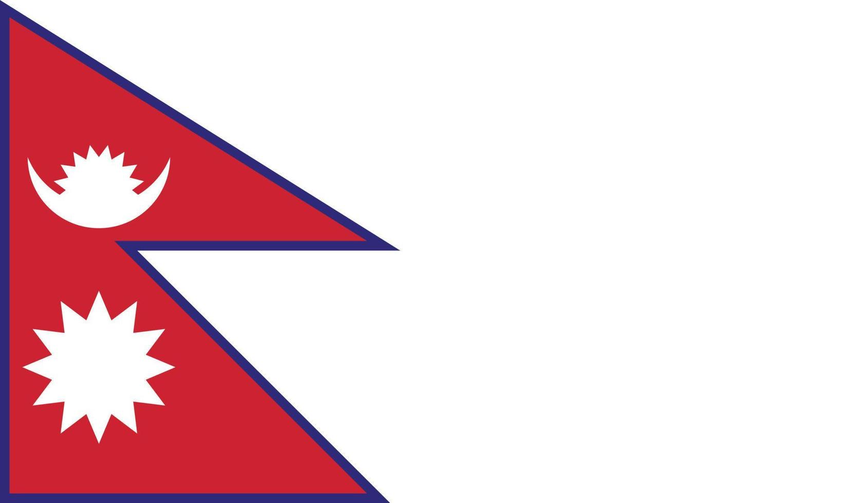 imagen de la bandera de nepal vector