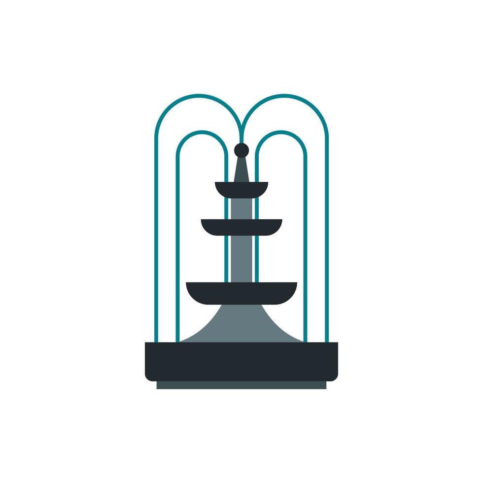 Fountain icon in flat style vector