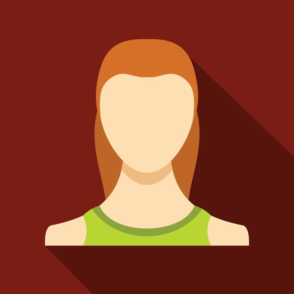 Woman user icon vector flat