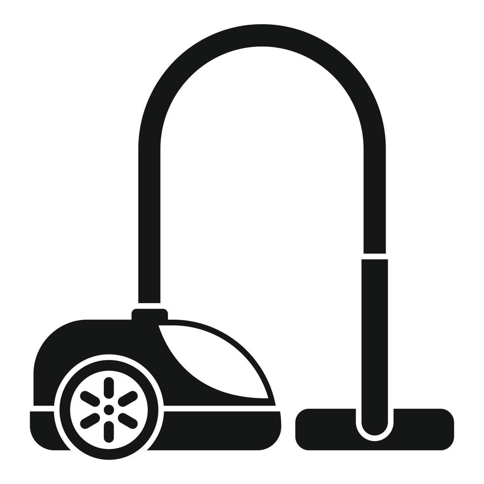 Room service vacuum cleaner icon, simple style vector