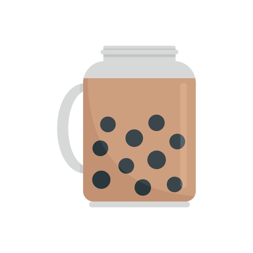 Taiwan jar cocktail icon, flat style vector