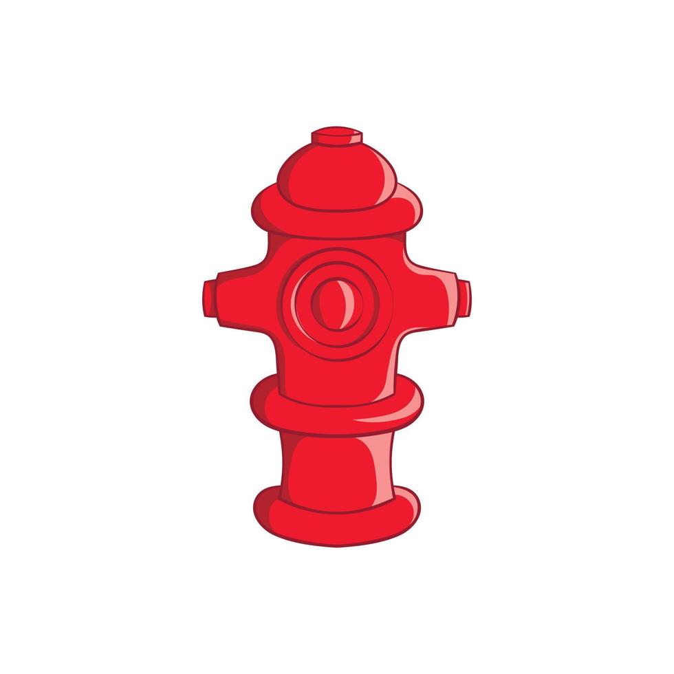 Fire hydrant icon, cartoon style vector