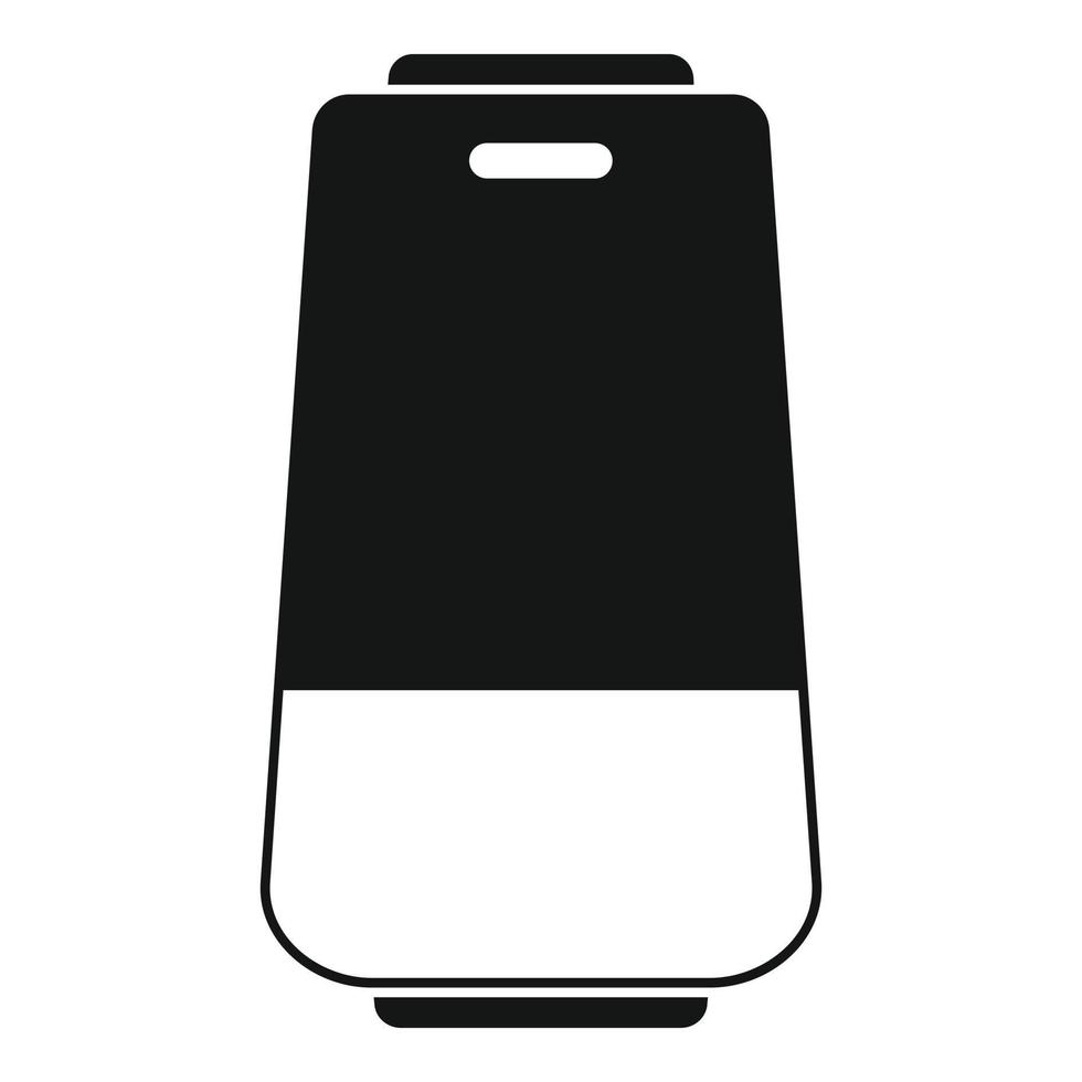 Voice smart speaker icon, simple style vector
