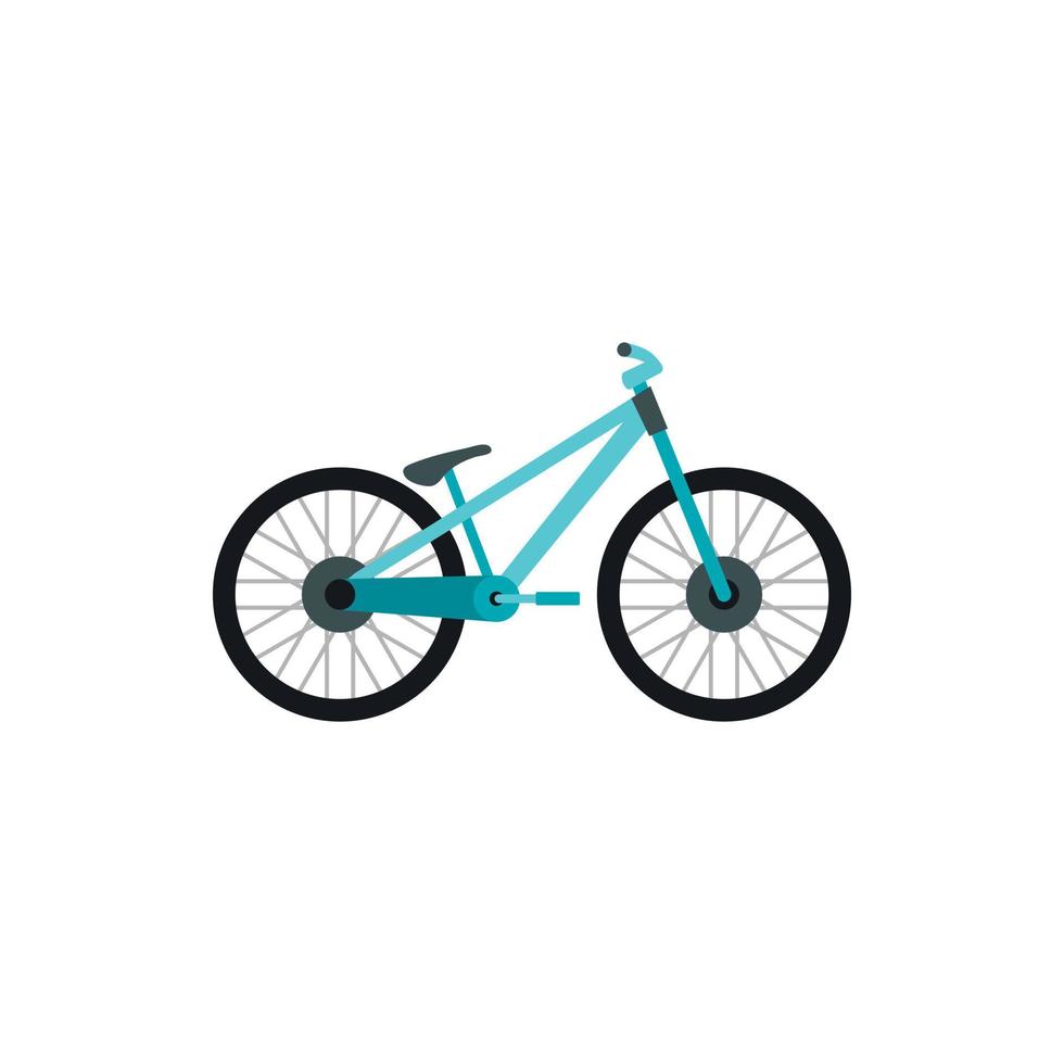 icono de bicicleta en estilo plano vector