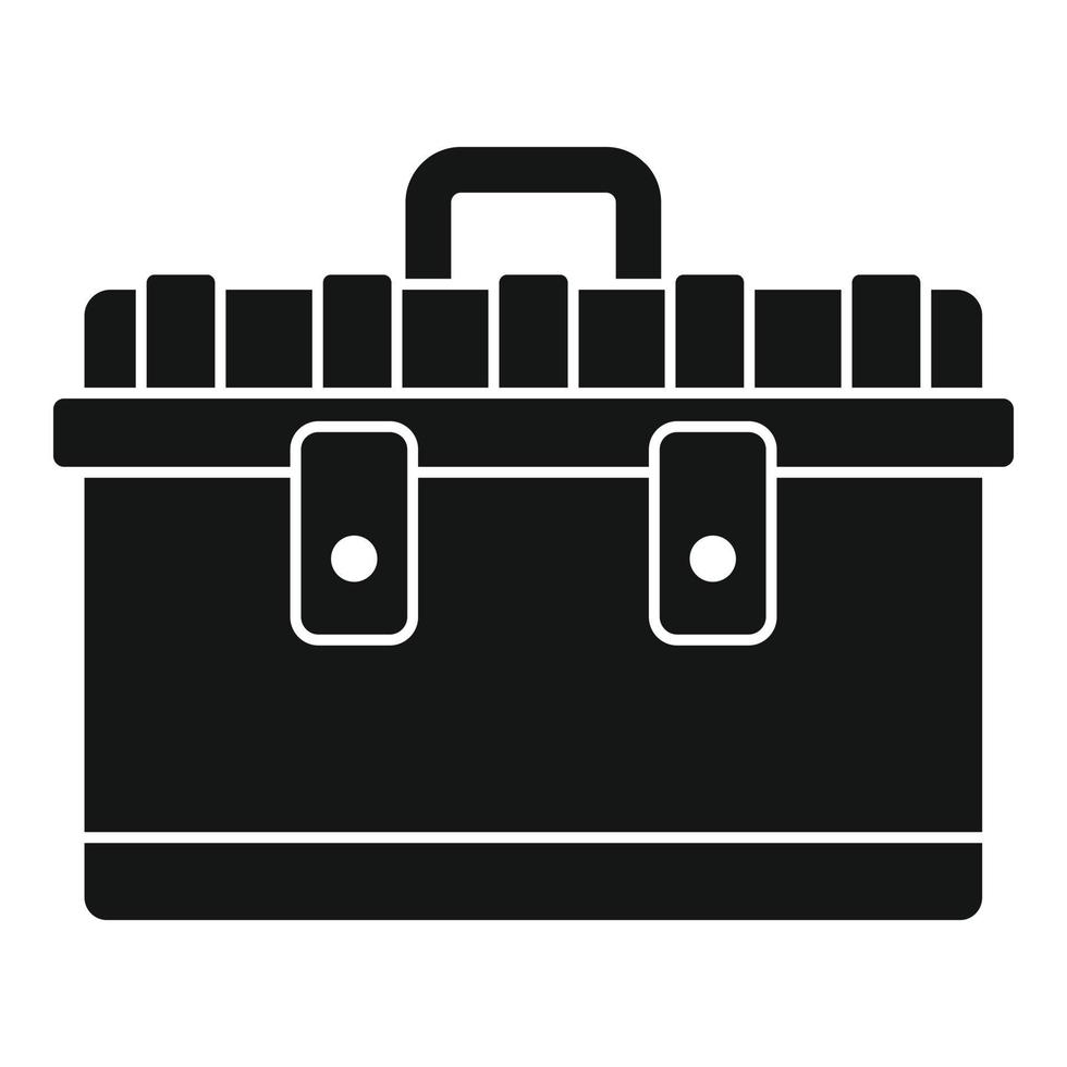 icono de caja de herramientas, estilo simple vector