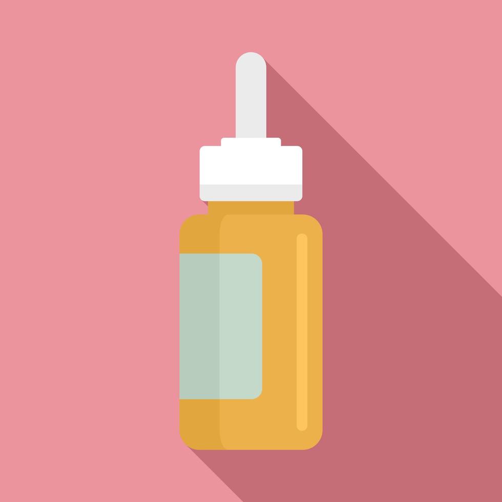 Medical jar icon, flat style vector