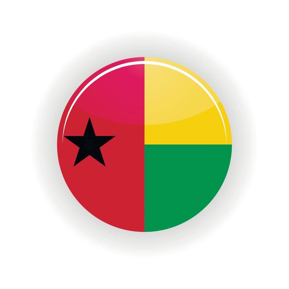 Guinea Bissau icon circle vector