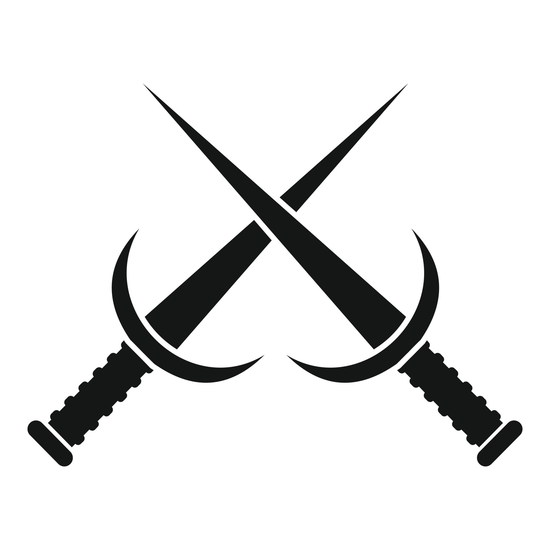 Crossed ninja knife icon, simple style 14630360 Vector Art at Vecteezy