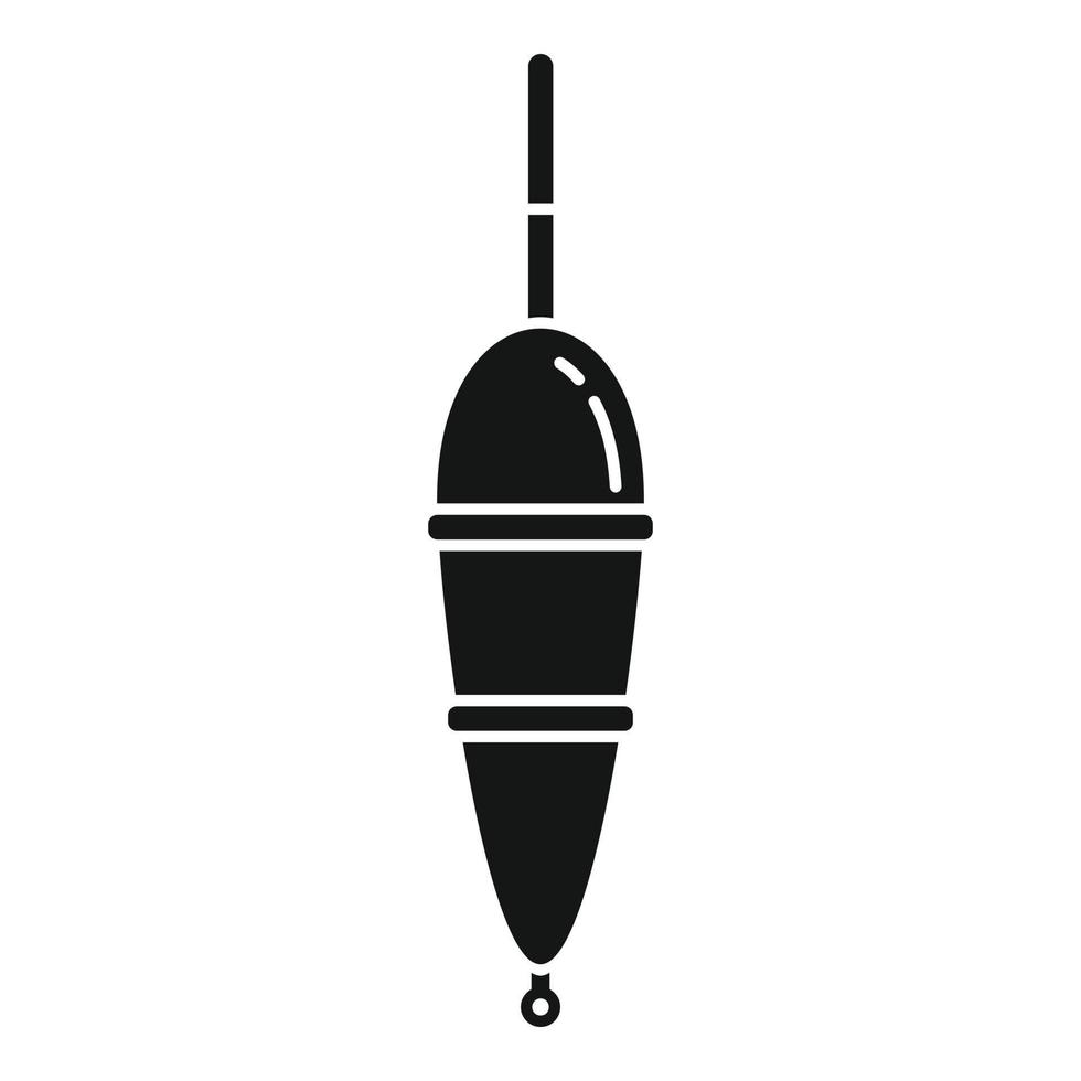 Bobber fisherman icon, simple style vector