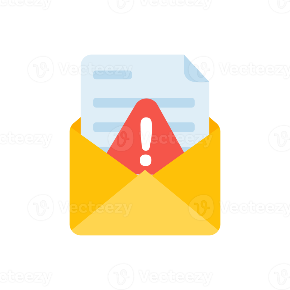 Yellow envelope. The concept of communication and email notification