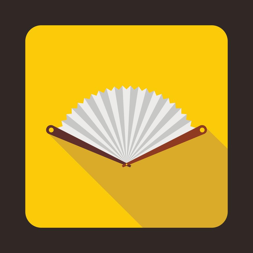 White fan icon in flat style vector