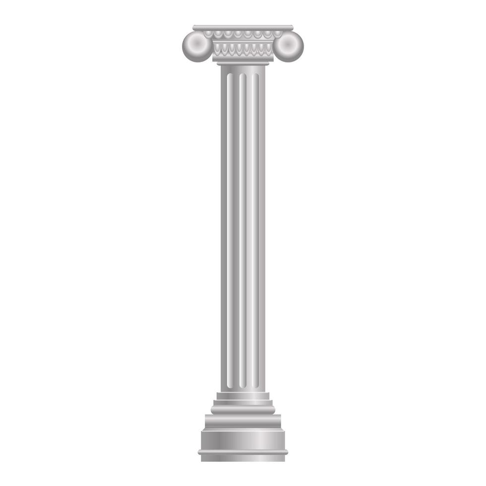 icono de columna de pilar, estilo de dibujos animados vector