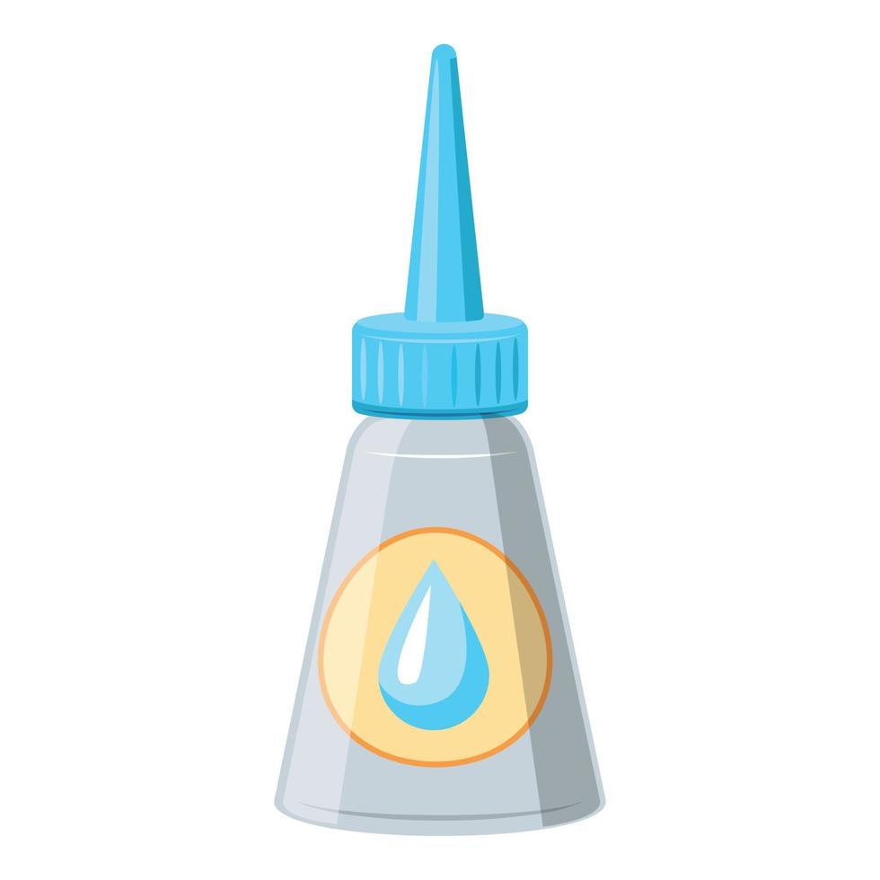 Eye drops icon, cartoon style vector