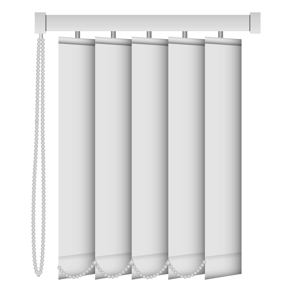 Vertical louver mockup, realistic style vector