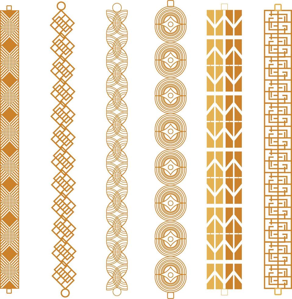 Bracelet template illustration. vector