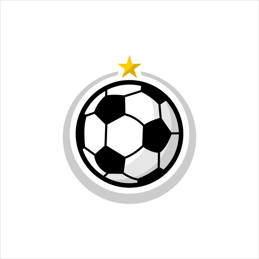 simple football or soccer ball graphic for sport idea vector