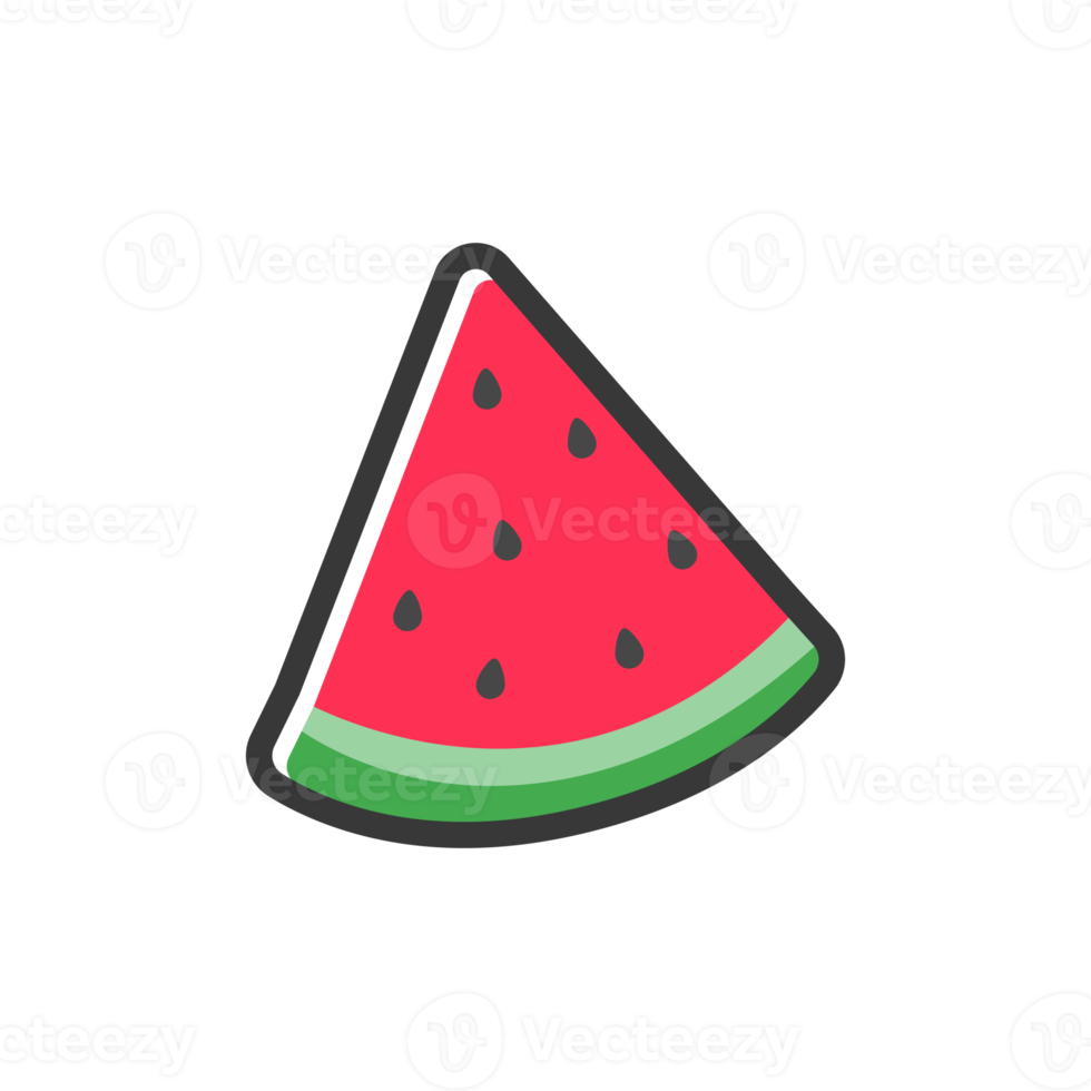 Watermelon and ice cream vector Helps to relax in summer Beach trip concept. png