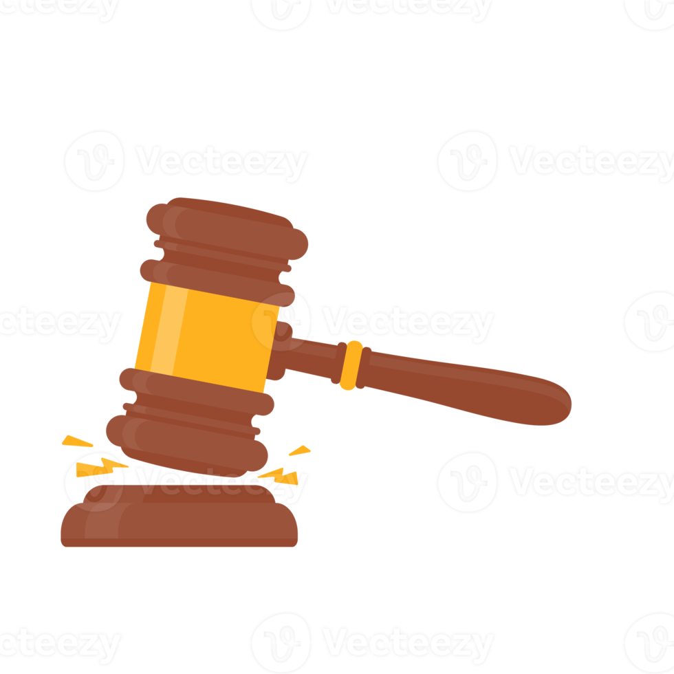 judge hammer Use knocks to decide a lawsuit. A wooden hammer to hit the