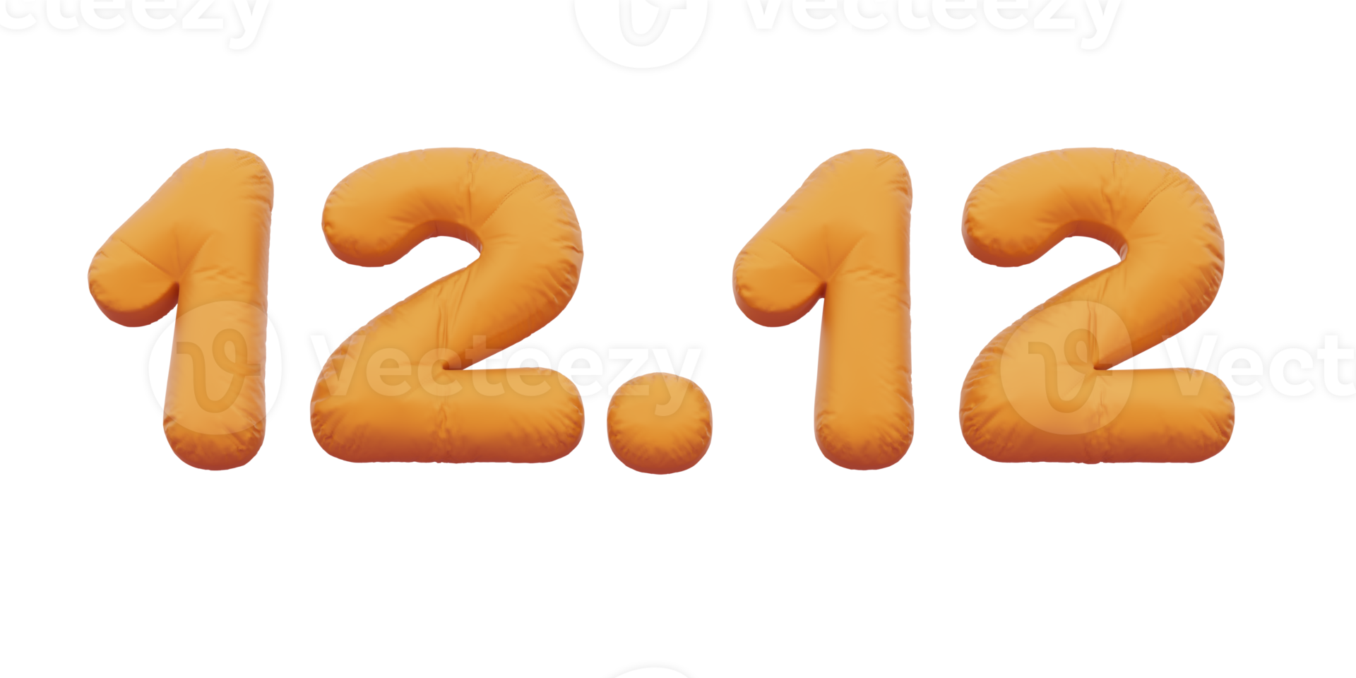 12.12 golden inflatable Helium foil numbers bread balloons style. png