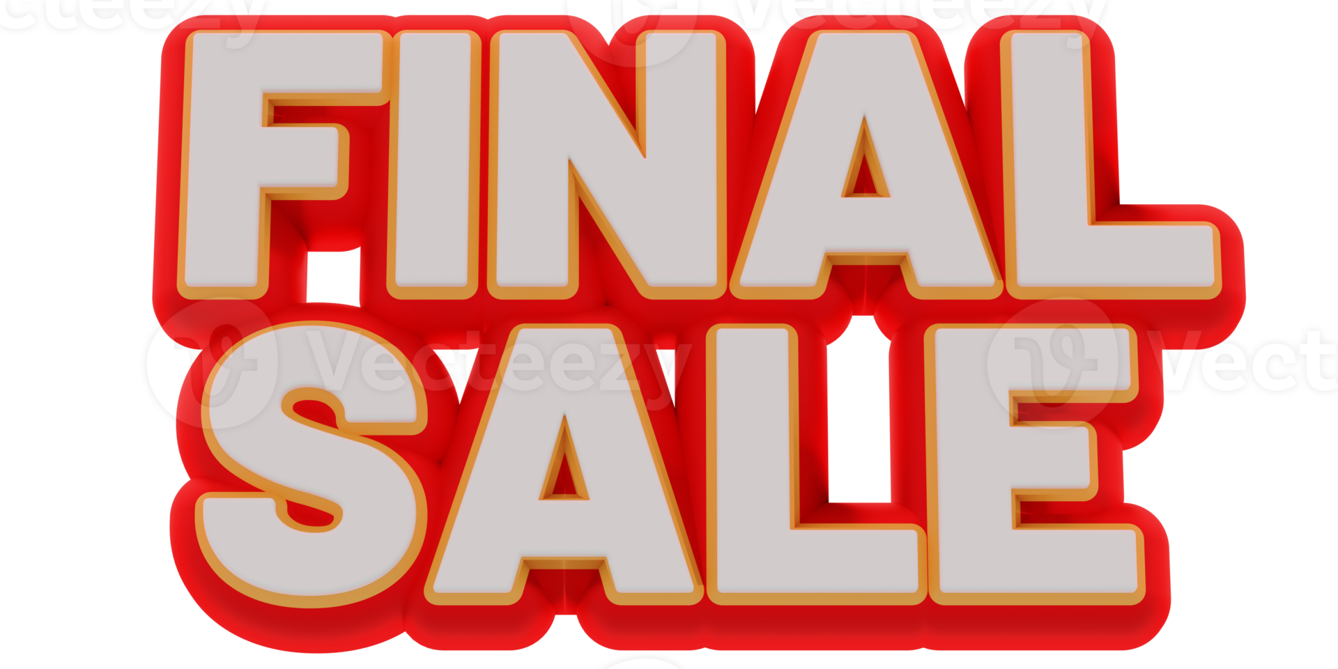 3D Final Sale text banner render. png illustration