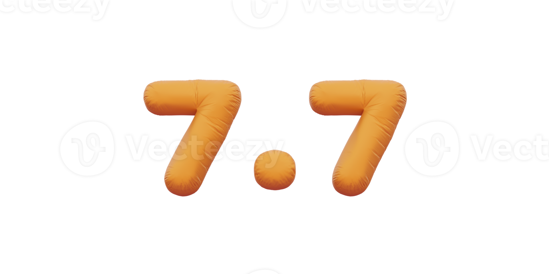 7.7 golden inflatable Helium foil numbers bread balloons style. png