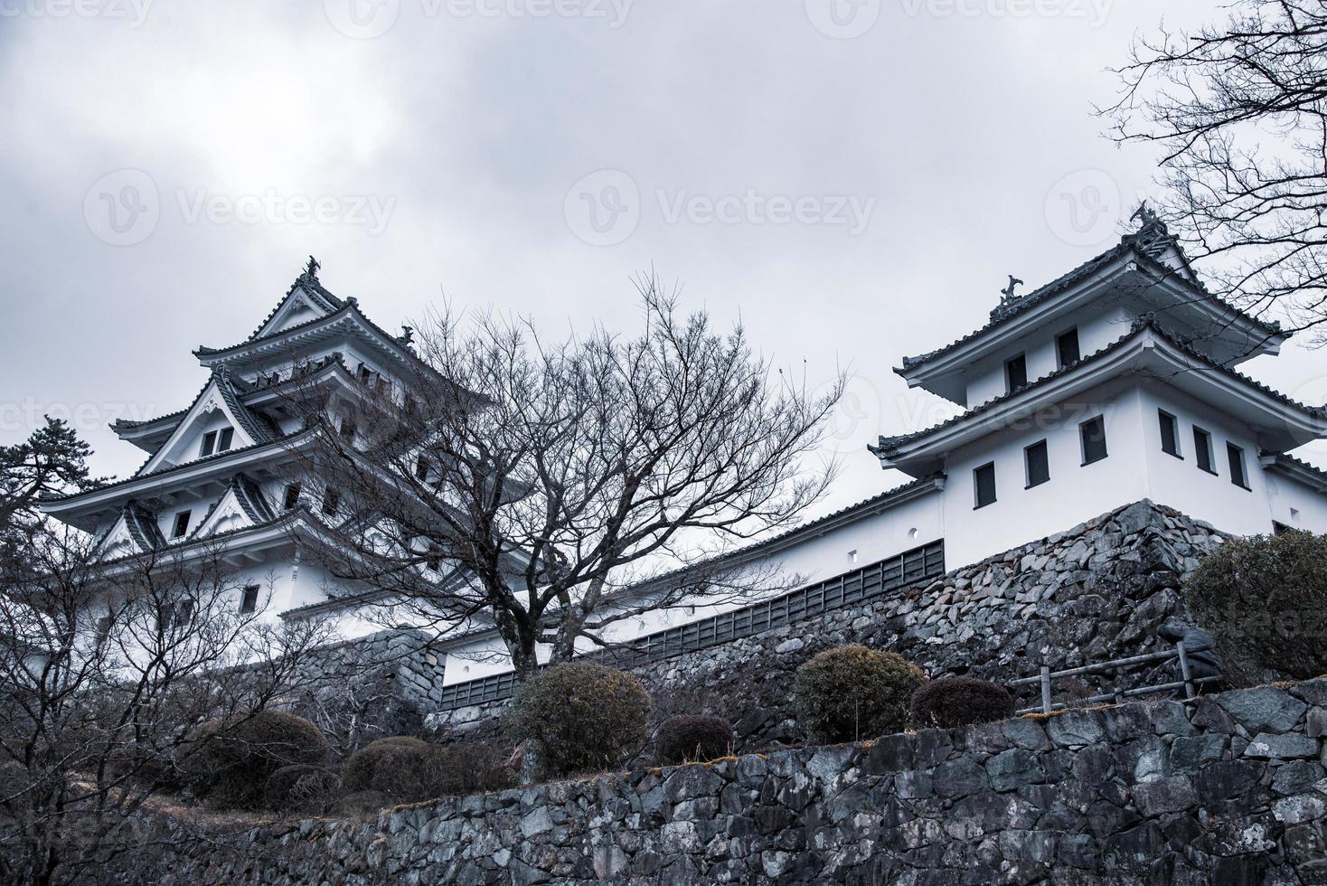 Gujohachiman castle, the beautiful historical castle on the top of moutain, Japan photo