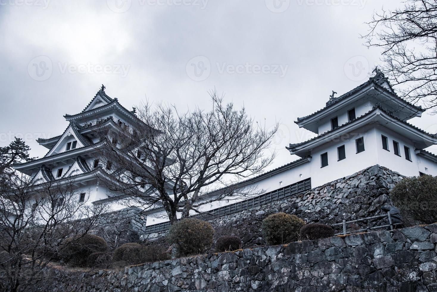 Gujohachiman castle, the beautiful historical castle on the top of moutain, Japan photo