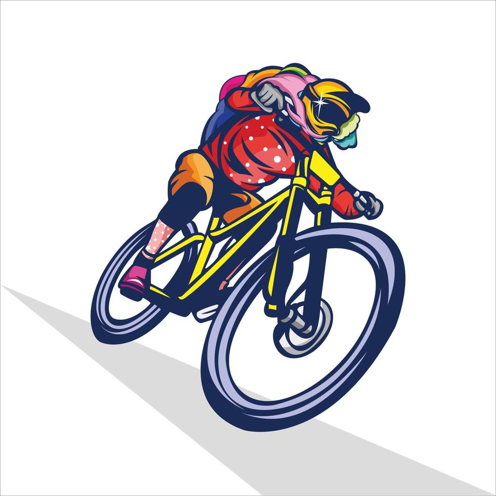 Bike Art Vape Character Vector