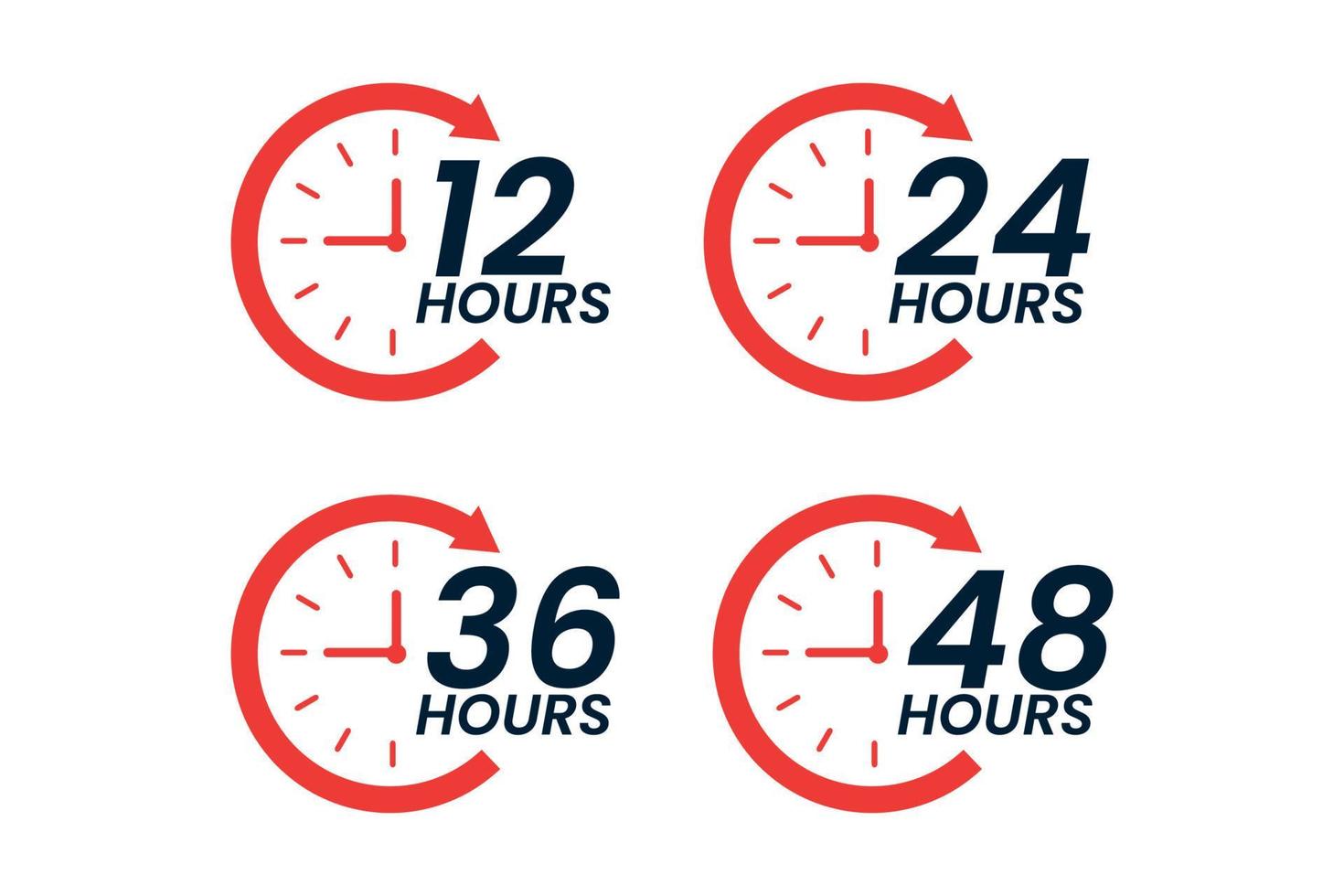 Various Time Stickers 12 24 36 And 48 Hours Clock With Arrow Order Various Time Stickers 12 24 36 And 48 Hours Clock With Arrow Order