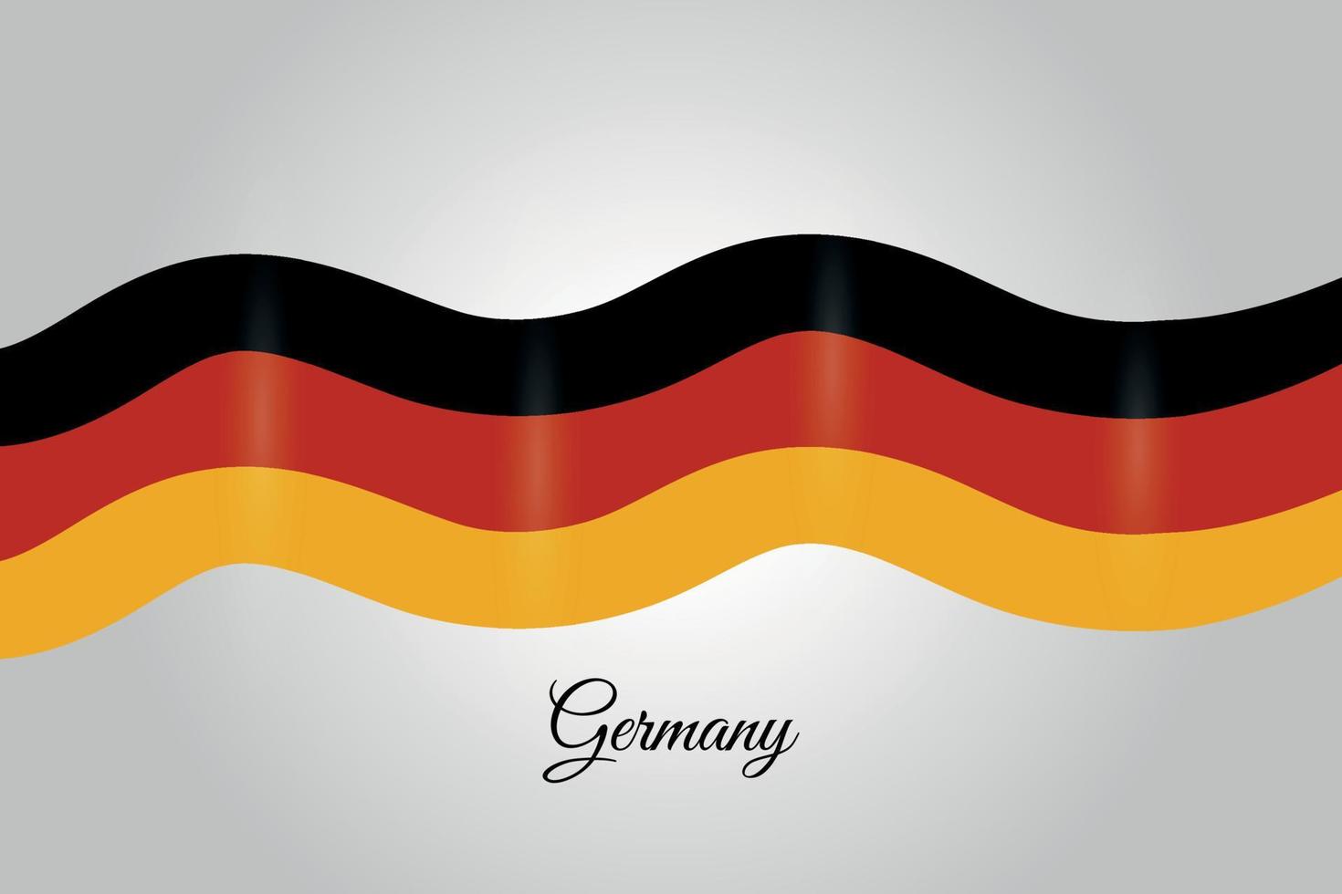 Germany flag design ribbon concept vector