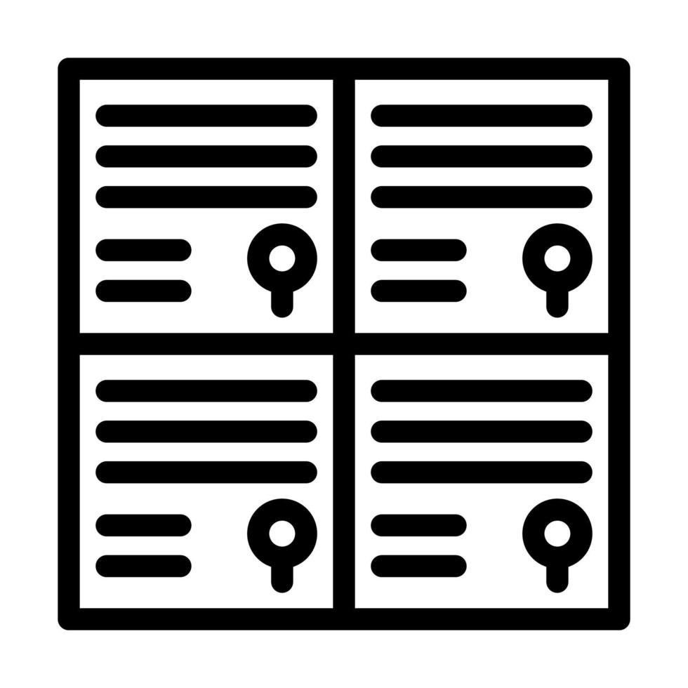 Lockers Icon Design vector