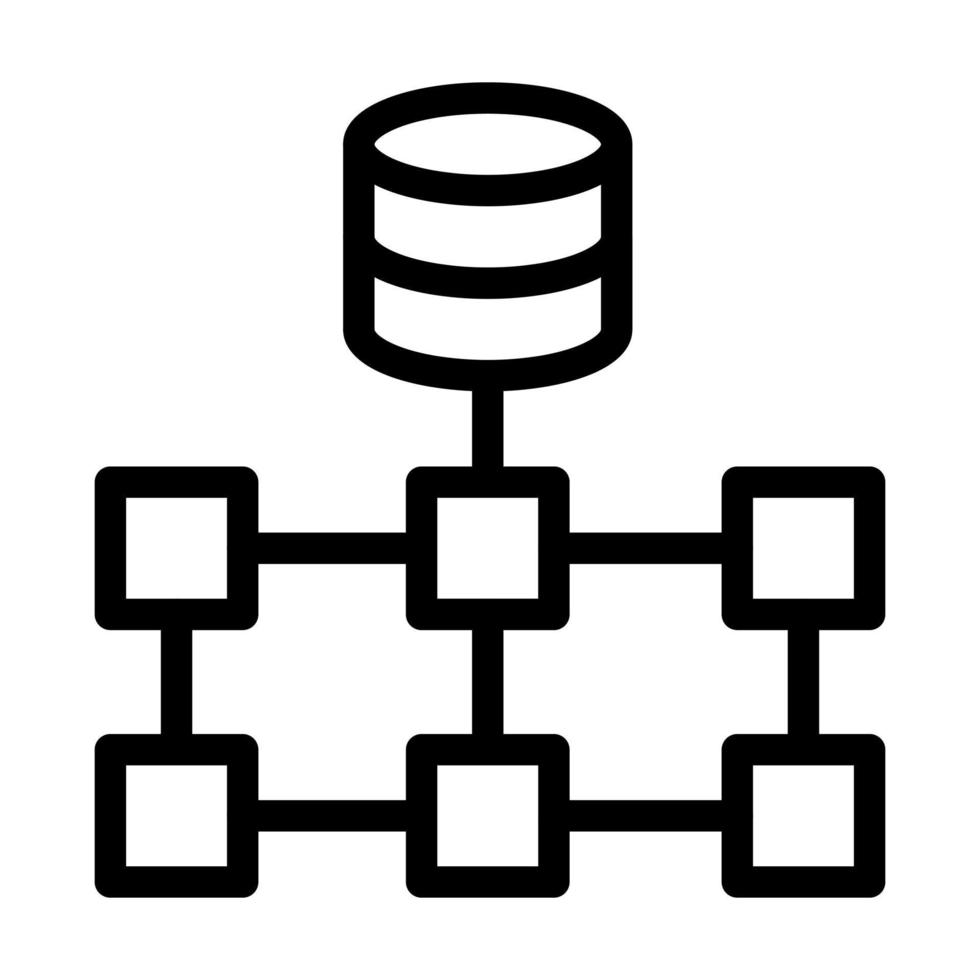 diseño de icono de datos estructurados vector