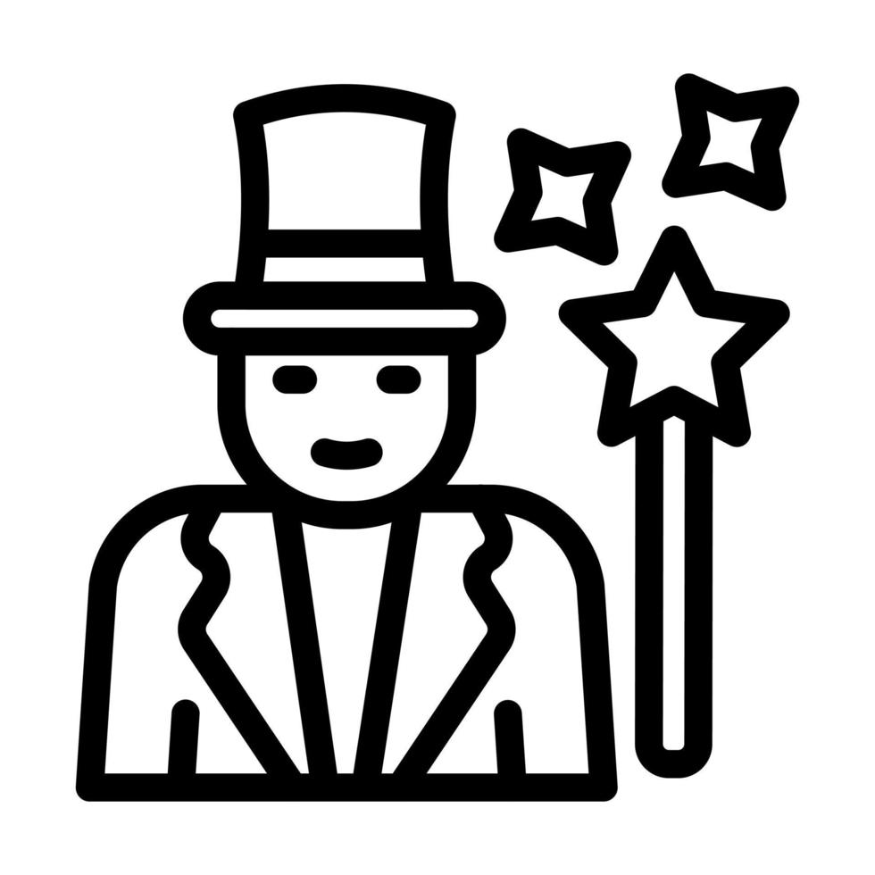 Magician Icon Design vector