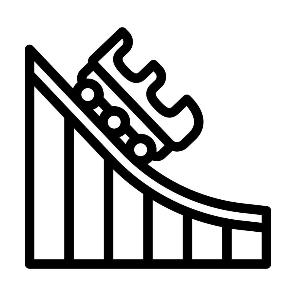 Roller Coaster Icon Design vector