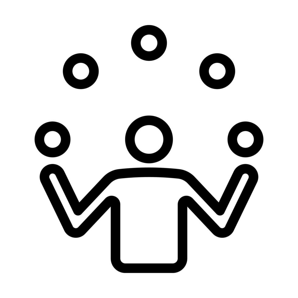 Juggling Ball Icon Design vector