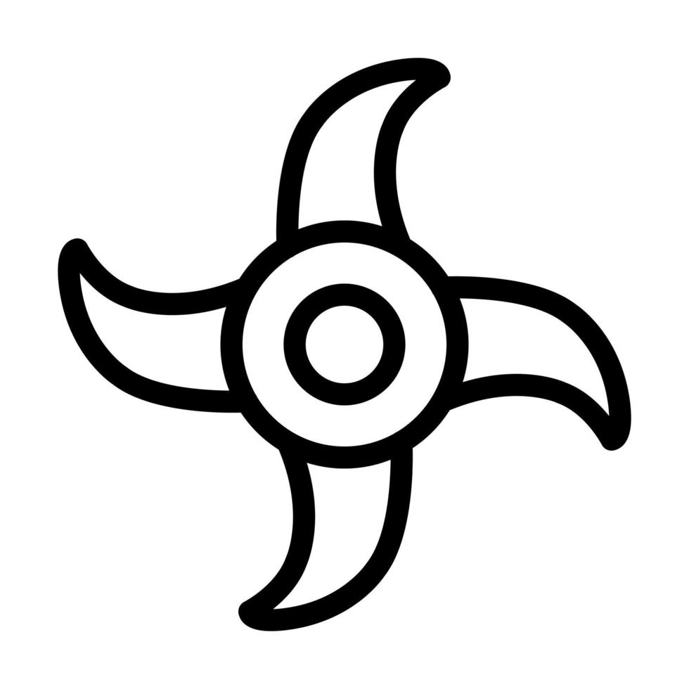 Shuriken Icon Design vector