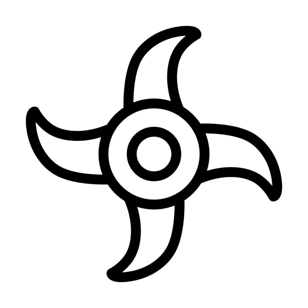 diseño de icono de shuriken vector