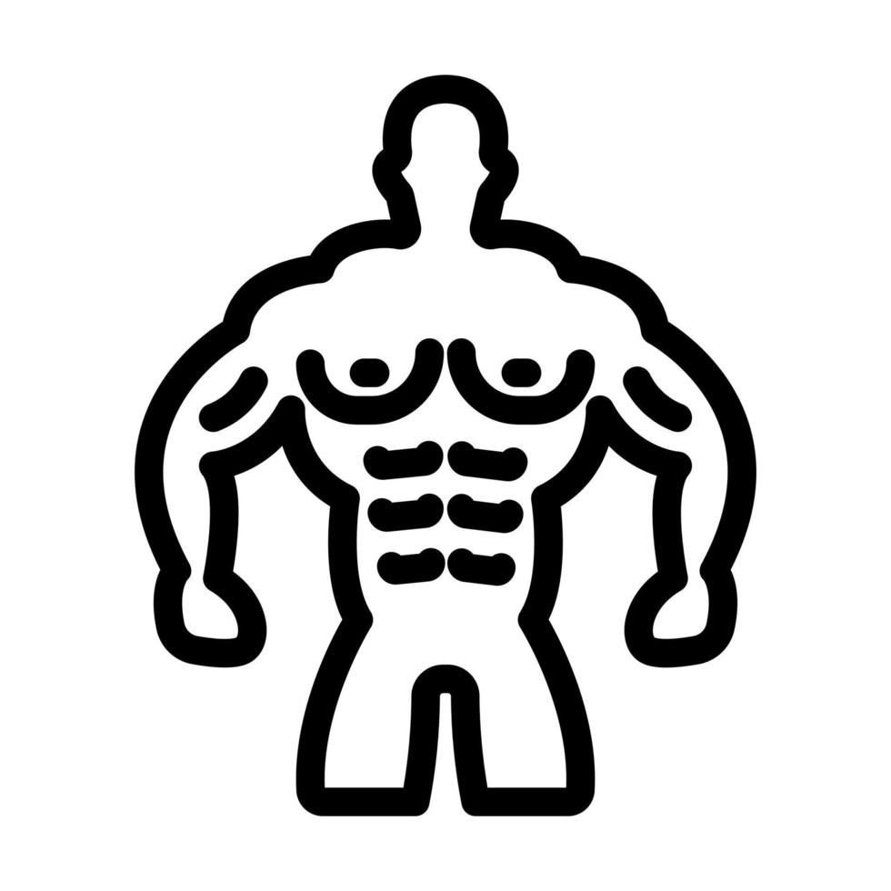Muscle Man Icon Design vector