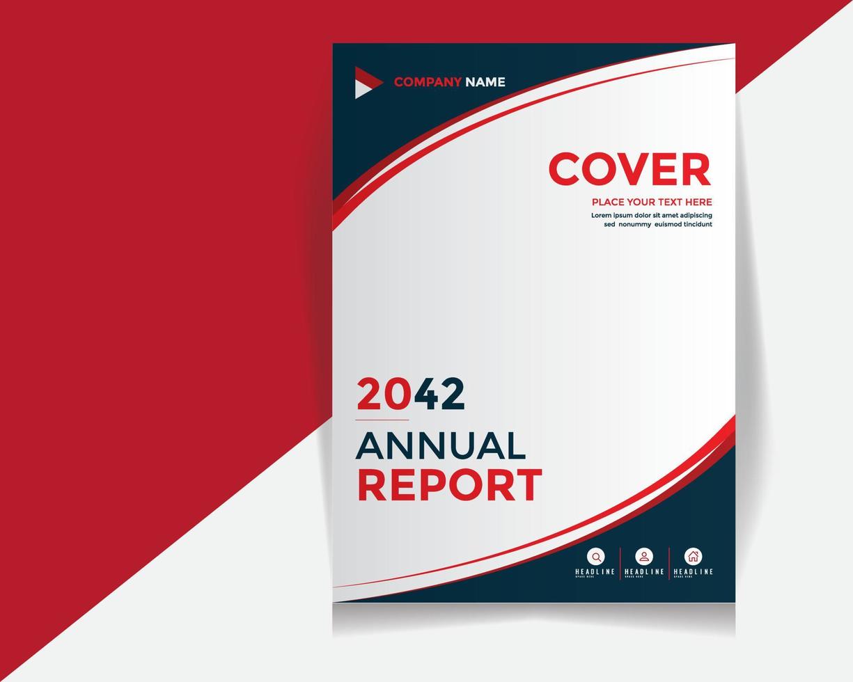 Cover design template corporate business annual report brochure poster company profile catalog magazine flyer booklet leaflet. Cover page design element A4 sample image with Gradient Mesh. vector