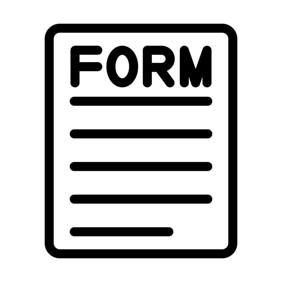 Form Icon Design vector